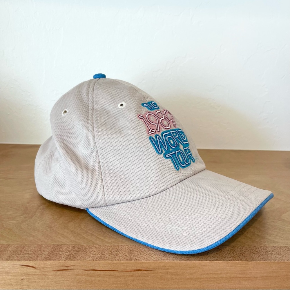 Taylor Swift The 1989 World Tour Mesh Grey Blue Embroidered Baseball Hat Cap - Picture 3 of 7